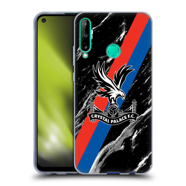 Crystal Palace FC Crest Black Marble Soft Gel Case for Huawei P40 lite E