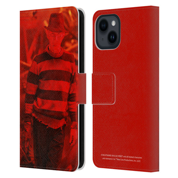 A Nightmare On Elm Street 3 Dream Warriors Graphics Freddy 2 Leather Book Wallet Case Cover For Apple iPhone 15