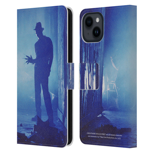 A Nightmare On Elm Street 3 Dream Warriors Graphics Freddy Leather Book Wallet Case Cover For Apple iPhone 15