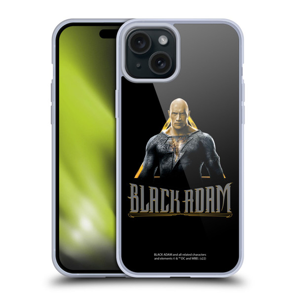Black Adam Graphics Black Adam Soft Gel Case for Apple iPhone 15 Plus