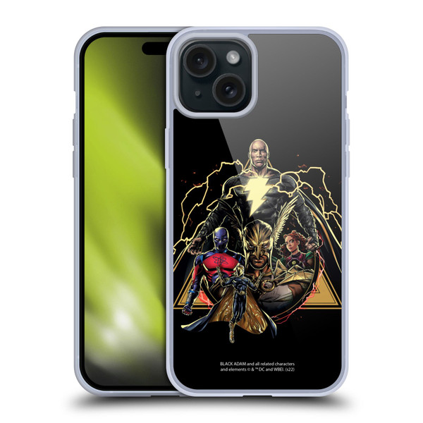 Black Adam Graphics Group Soft Gel Case for Apple iPhone 15 Plus