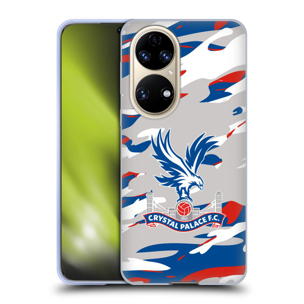 Crystal Palace FC Crest Camouflage Soft Gel Case for Huawei P50