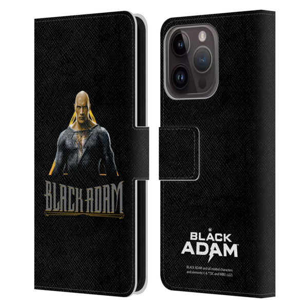 Black Adam Graphics Black Adam Leather Book Wallet Case Cover For Apple iPhone 15 Pro