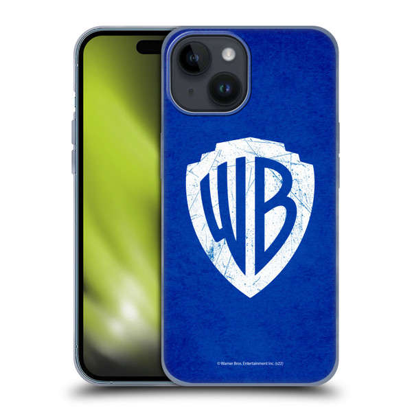 Warner Bros. Shield Logo Distressed Soft Gel Case for Apple iPhone 15