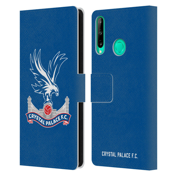 Crystal Palace FC Crest Plain Leather Book Wallet Case Cover For Huawei P40 lite E