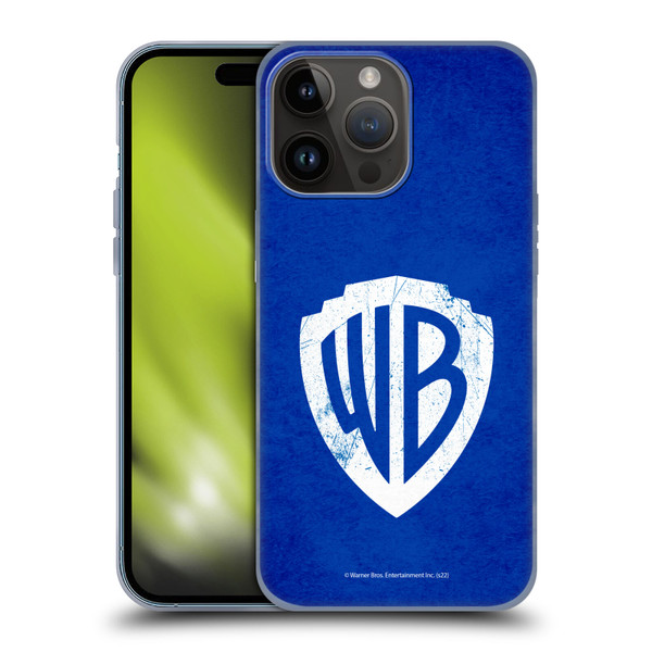 Warner Bros. Shield Logo Distressed Soft Gel Case for Apple iPhone 15 Pro Max