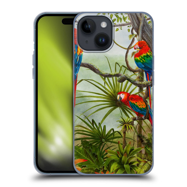 Lisa Sparling Birds And Nature Misty Morning Soft Gel Case for Apple iPhone 15