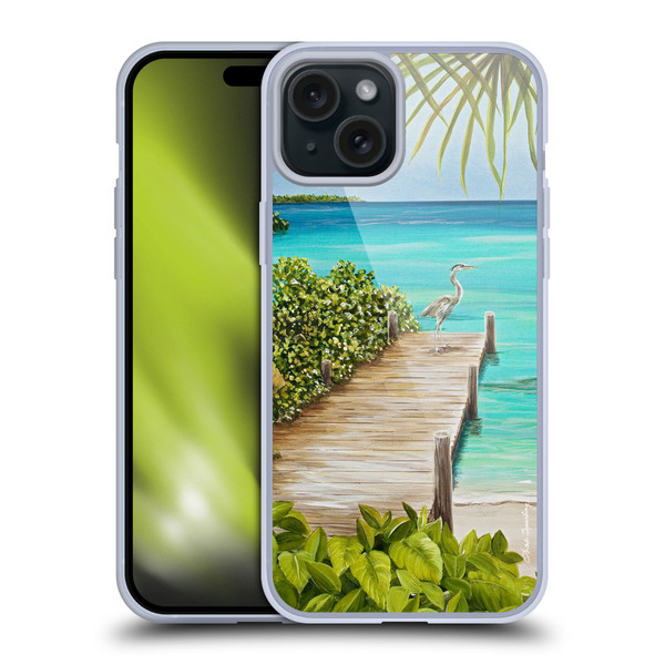 Lisa Sparling Birds And Nature Coastal Seclusion Soft Gel Case for Apple iPhone 15 Plus