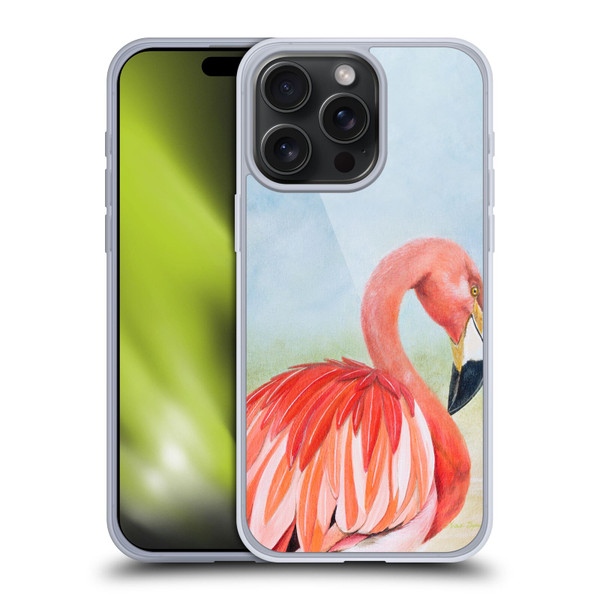 Lisa Sparling Birds And Nature Flamingo Soft Gel Case for Apple iPhone 15 Pro Max