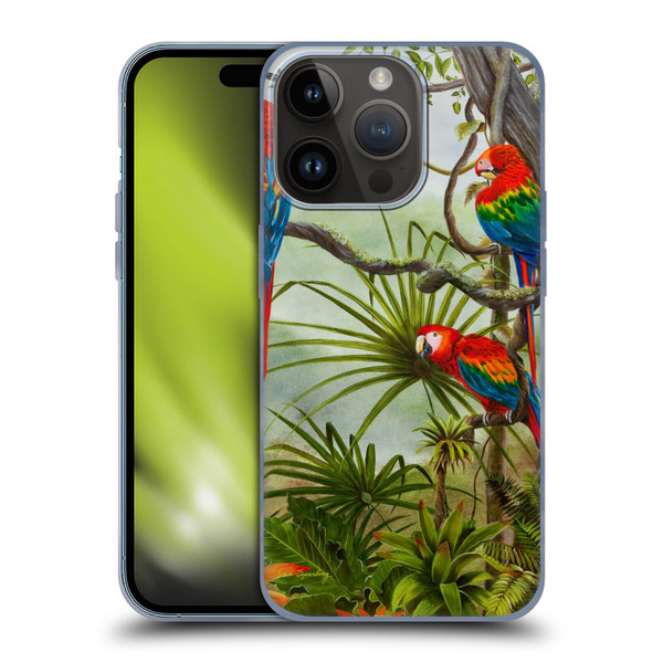 Lisa Sparling Birds And Nature Misty Morning Soft Gel Case for Apple iPhone 15 Pro