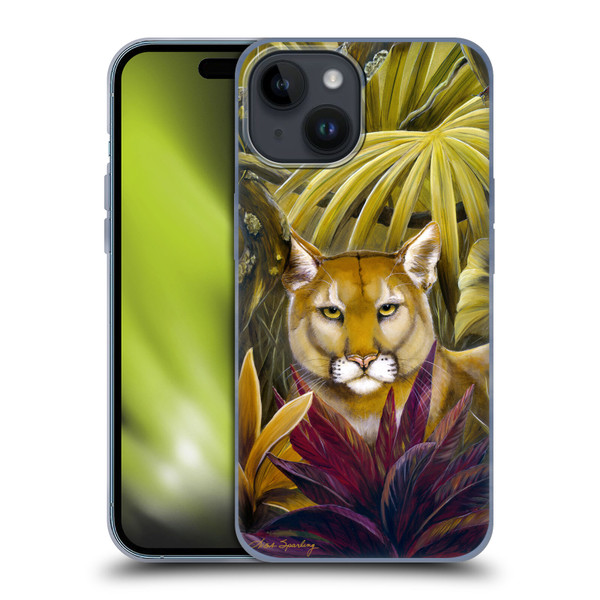 Lisa Sparling Creatures Florida Forest Panther Soft Gel Case for Apple iPhone 15