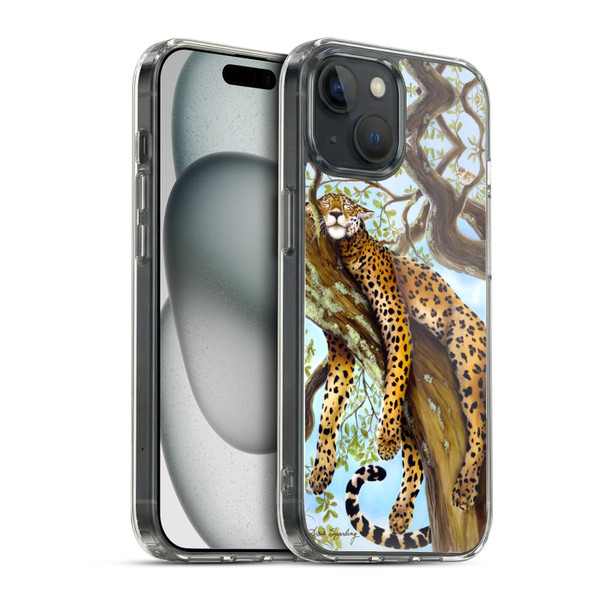 Lisa Sparling Creatures Leopard Soft Gel Case for Apple iPhone 15 & MagSafe