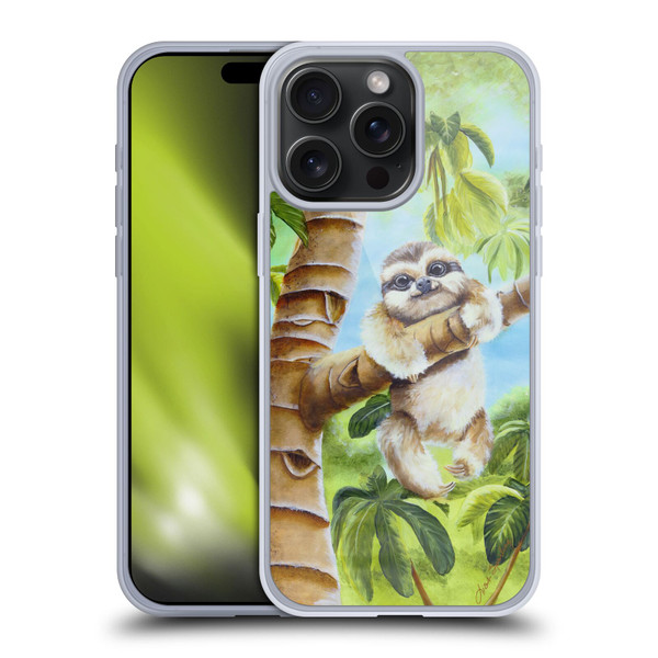 Lisa Sparling Creatures Cutest Sloth Soft Gel Case for Apple iPhone 15 Pro Max