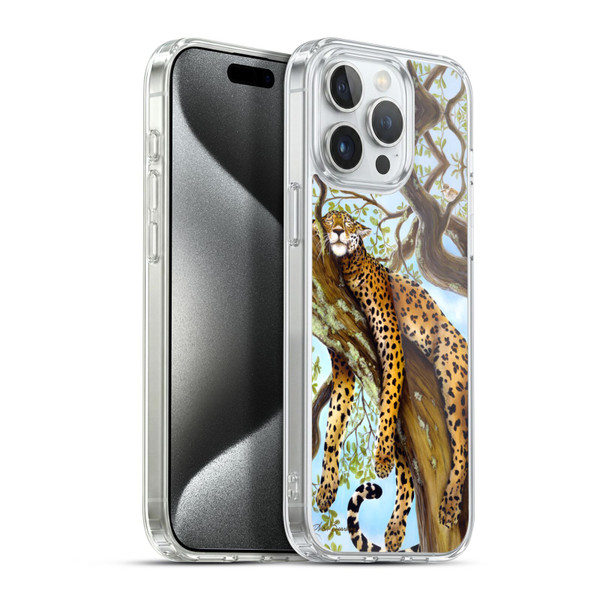 Lisa Sparling Creatures Leopard Soft Gel Case for Apple iPhone 15 Pro Max & MagSafe