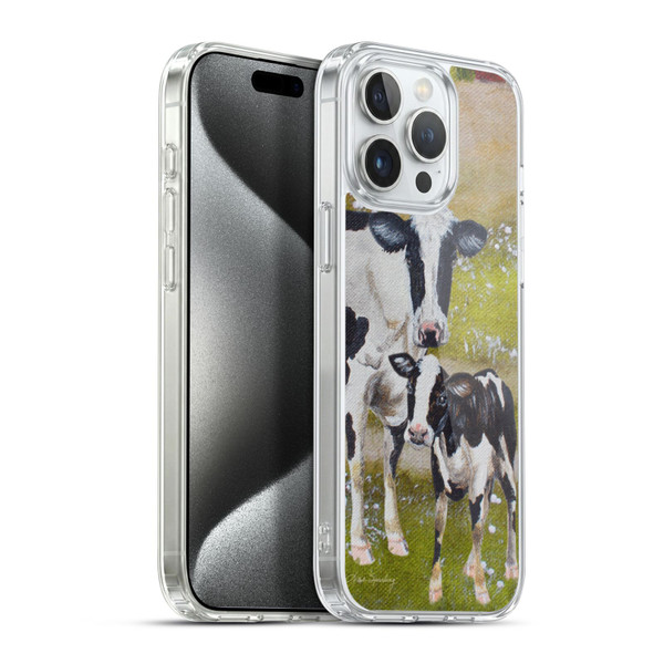 Lisa Sparling Creatures Two Cows Soft Gel Case for Apple iPhone 15 Pro Max & MagSafe