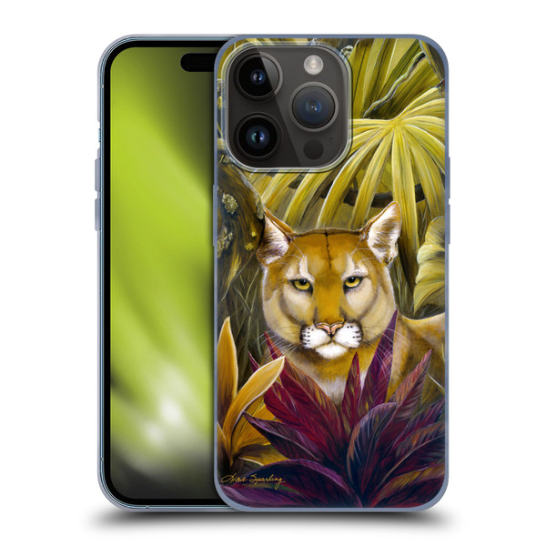 Lisa Sparling Creatures Florida Forest Panther Soft Gel Case for Apple iPhone 15 Pro