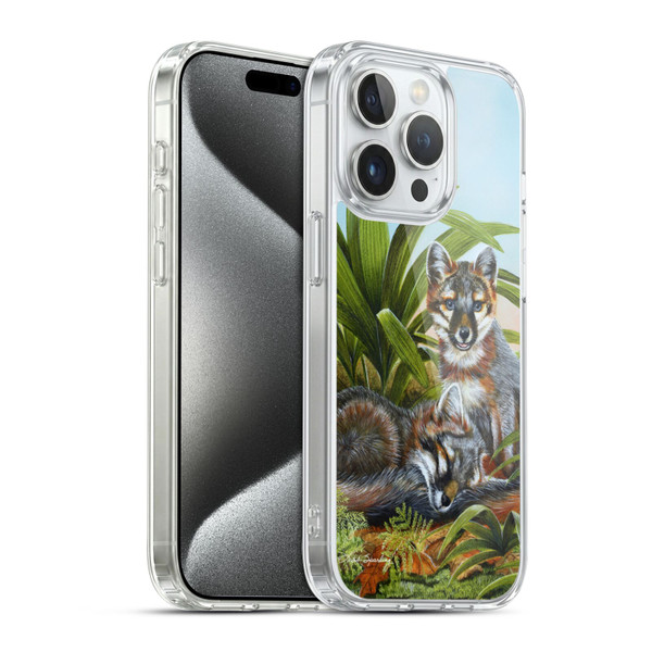 Lisa Sparling Creatures Red Fox Kits Soft Gel Case for Apple iPhone 15 Pro & MagSafe