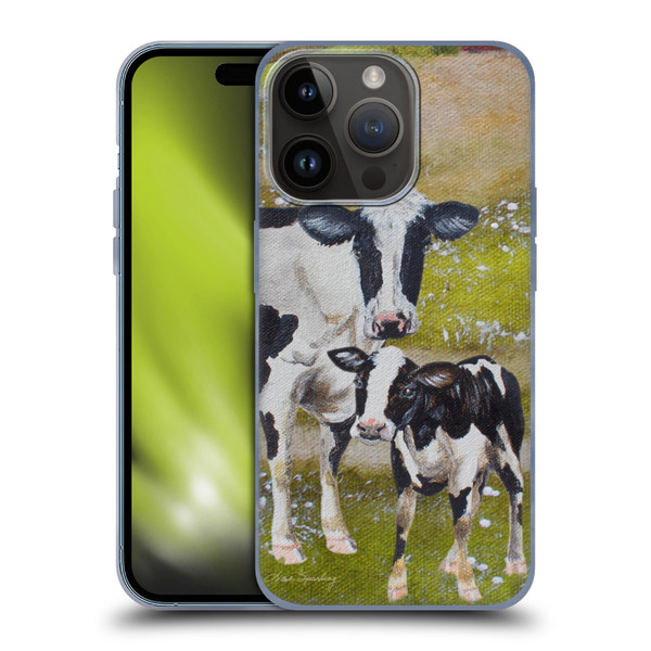 Lisa Sparling Creatures Two Cows Soft Gel Case for Apple iPhone 15 Pro