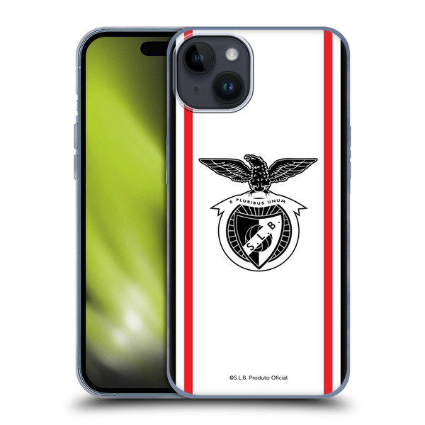 S.L. Benfica 2021/22 Crest Kit Away Soft Gel Case for Apple iPhone 15 Plus