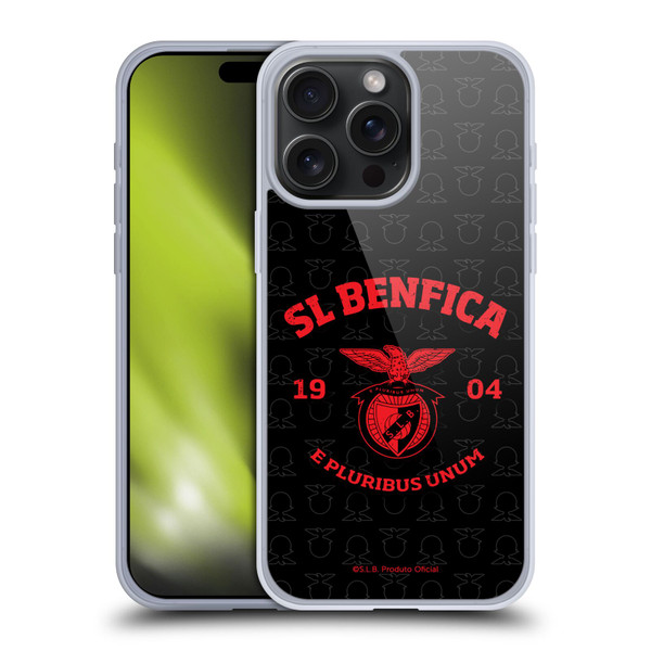 S.L. Benfica 2021/22 Crest E Pluribus Unum Soft Gel Case for Apple iPhone 15 Pro Max