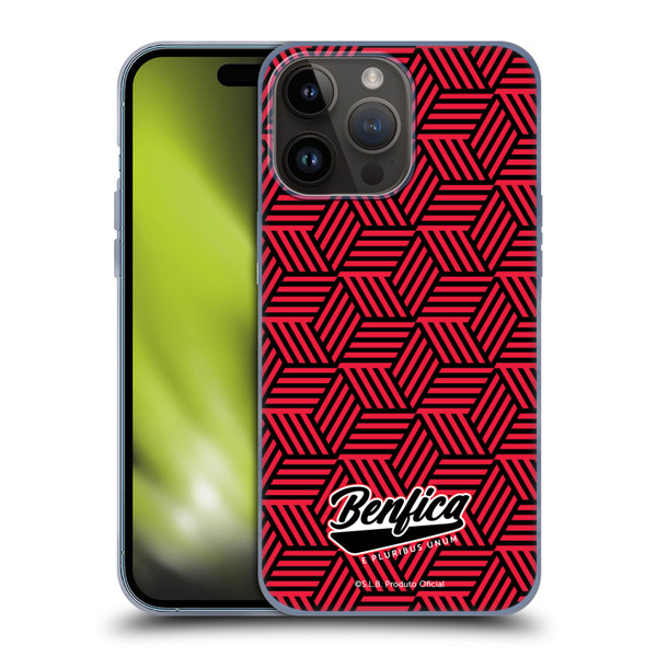 S.L. Benfica 2021/22 Crest Geometric Soft Gel Case for Apple iPhone 15 Pro Max