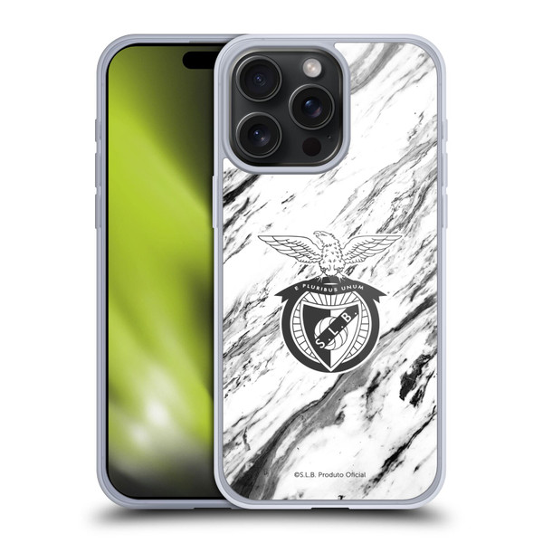 S.L. Benfica 2021/22 Crest Marble Soft Gel Case for Apple iPhone 15 Pro Max
