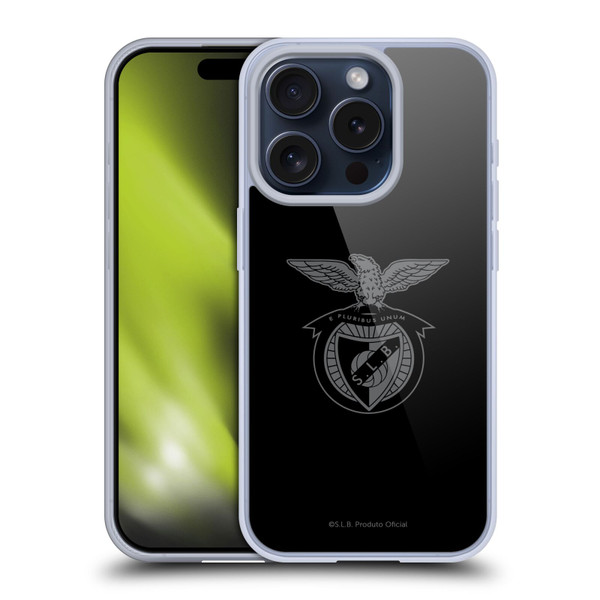 S.L. Benfica 2021/22 Crest Black Soft Gel Case for Apple iPhone 15 Pro
