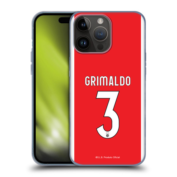 S.L. Benfica 2021/22 Players Home Kit Álex Grimaldo Soft Gel Case for Apple iPhone 15 Pro Max