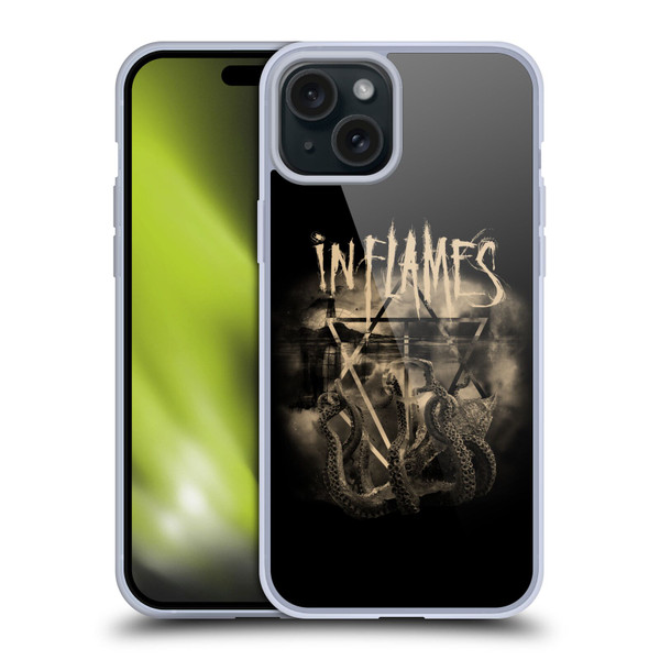 In Flames Metal Grunge Octoflames Soft Gel Case for Apple iPhone 15 Plus