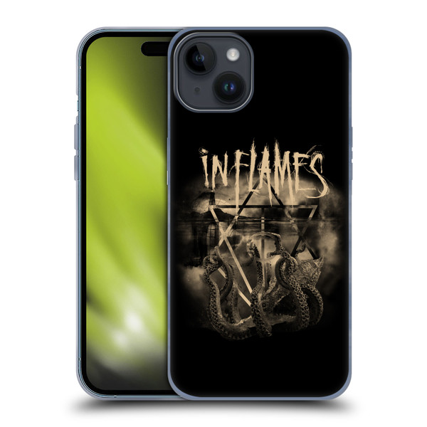 In Flames Metal Grunge Octoflames Soft Gel Case for Apple iPhone 15 Plus