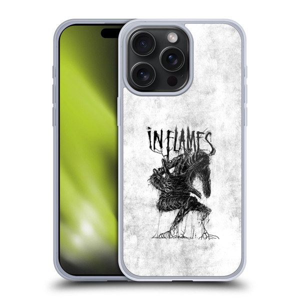 In Flames Metal Grunge Big Creature Soft Gel Case for Apple iPhone 15 Pro Max