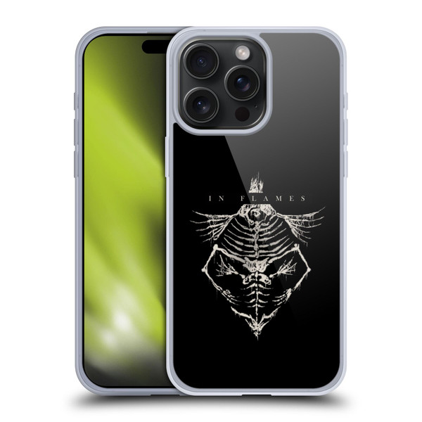 In Flames Metal Grunge Jesterhead Bones Soft Gel Case for Apple iPhone 15 Pro Max