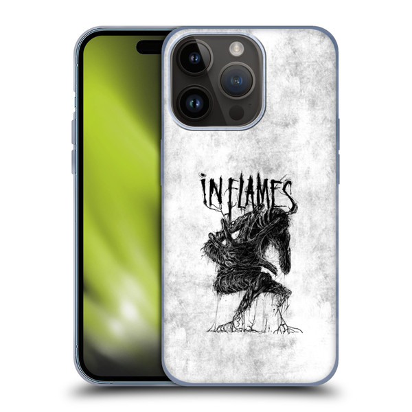 In Flames Metal Grunge Big Creature Soft Gel Case for Apple iPhone 15 Pro