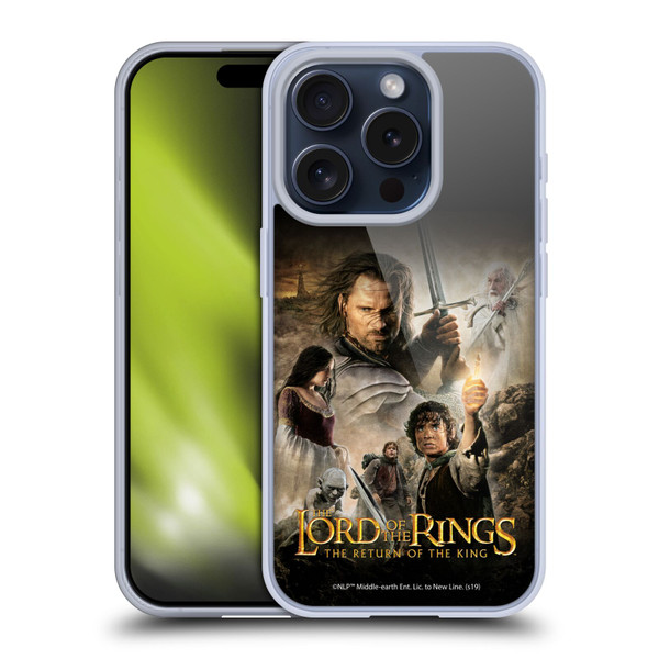 The Lord Of The Rings The Return Of The King Posters Main Characters Soft Gel Case for Apple iPhone 15 Pro