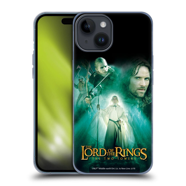 The Lord Of The Rings The Two Towers Posters Gandalf Soft Gel Case for Apple iPhone 15