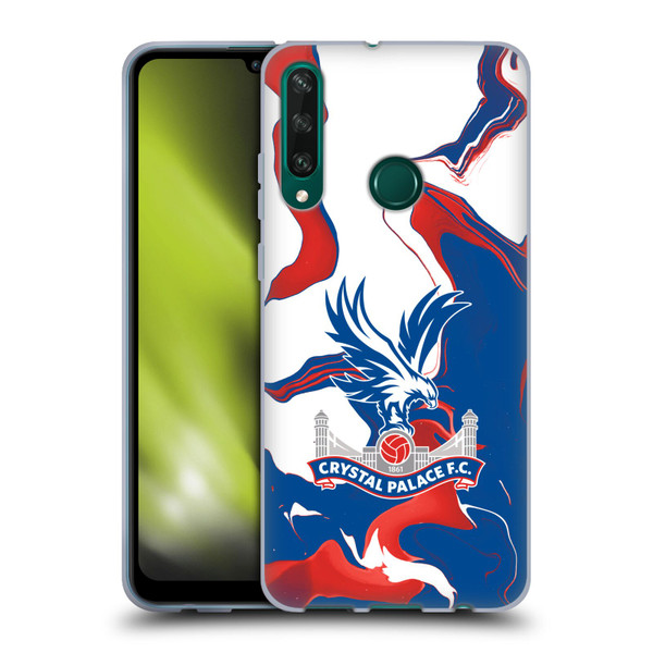 Crystal Palace FC Crest Marble Soft Gel Case for Huawei Y6p