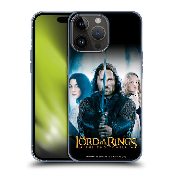 The Lord Of The Rings The Two Towers Posters Aragorn Soft Gel Case for Apple iPhone 15 Pro Max