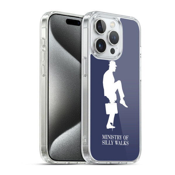 Monty Python Key Art Ministry Of Silly Walks Soft Gel Case for Apple iPhone 15 Pro & MagSafe