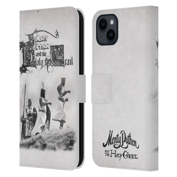 Monty Python Key Art Holy Grail Leather Book Wallet Case Cover For Apple iPhone 15 Plus