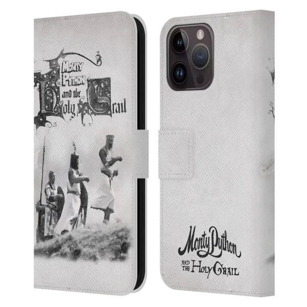 Monty Python Key Art Holy Grail Leather Book Wallet Case Cover For Apple iPhone 15 Pro Max