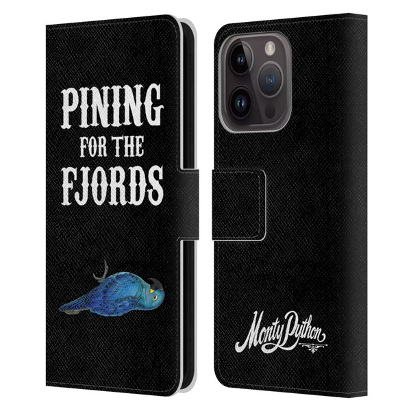 Monty Python Key Art Pining For The Fjords Leather Book Wallet Case Cover For Apple iPhone 15 Pro