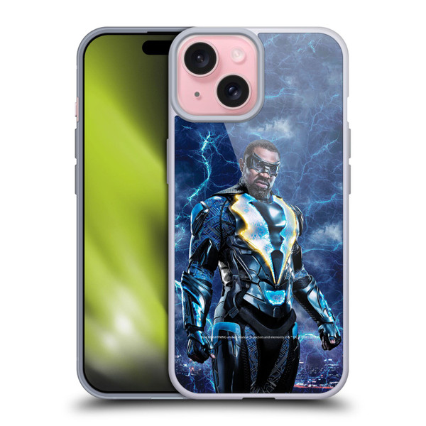 Black Lightning Characters Black Lightning Soft Gel Case for Apple iPhone 15
