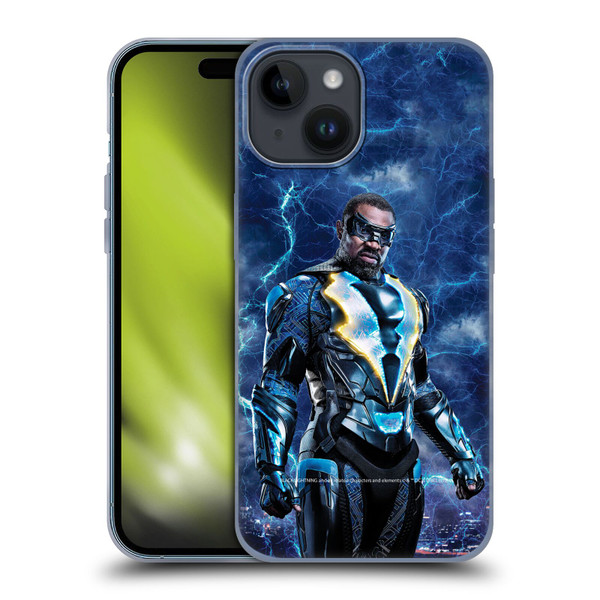 Black Lightning Characters Black Lightning Soft Gel Case for Apple iPhone 15