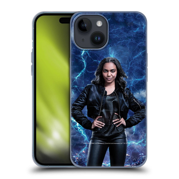 Black Lightning Characters Jennifer Pierce Soft Gel Case for Apple iPhone 15