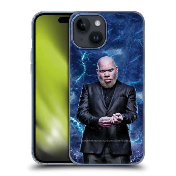 Black Lightning Characters Tobias Whale Soft Gel Case for Apple iPhone 15