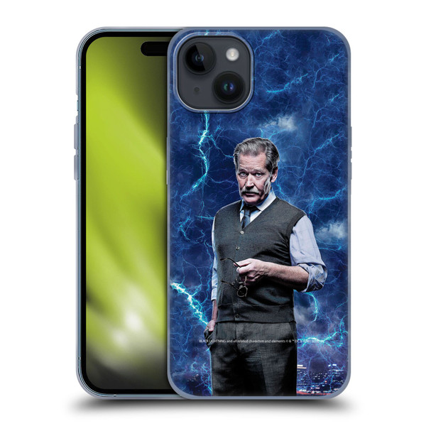 Black Lightning Characters Peter Gambi Soft Gel Case for Apple iPhone 15 Plus