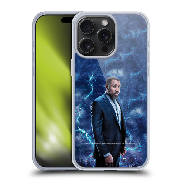 Black Lightning Characters Jefferson Pierce Soft Gel Case for Apple iPhone 15 Pro Max