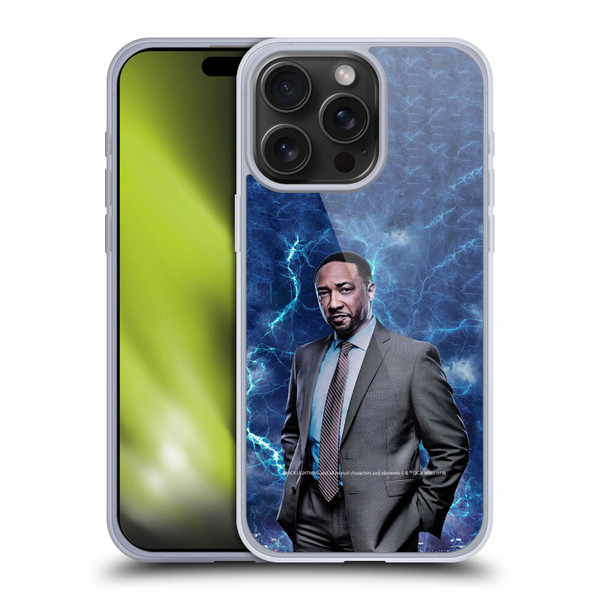 Black Lightning Characters William Henderson Soft Gel Case for Apple iPhone 15 Pro Max