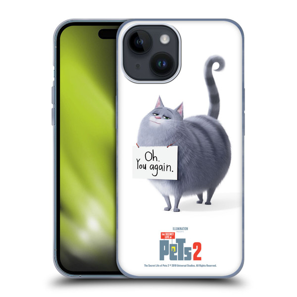 The Secret Life of Pets 2 Character Posters Chloe Cat Soft Gel Case for Apple iPhone 15