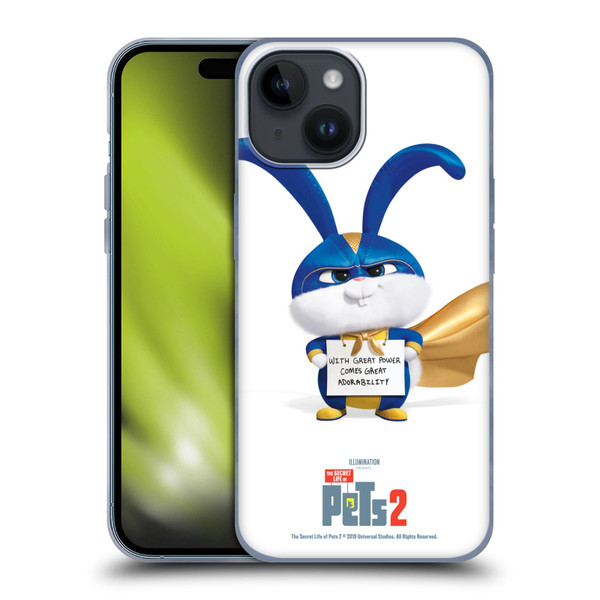 The Secret Life of Pets 2 Character Posters Snowball Rabbit Bunny Soft Gel Case for Apple iPhone 15